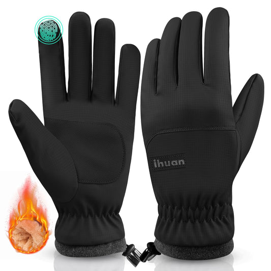 ihuan Winter Waterproof Ski Gloves Men Women, Snow Cycling Gloves Cold Weather, Running As Stocking Stuffers