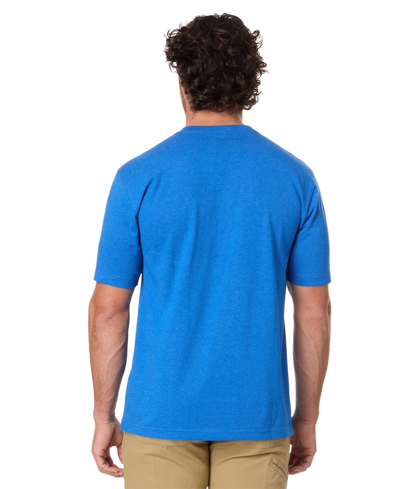 Carhartt Men's Loose Fit Heavyweight Short-Sleeve Pocket T-Shirt (Also Available in Big & Tall), Beacon Blue Heather