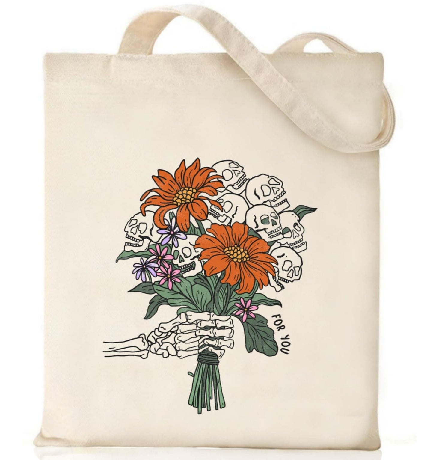 Nioobager Canvas Tote Bag for Women with Inner Pocket, Aesthetic Shoulder Book Bags Gift Totes Shopping Reusable Grocery Bags