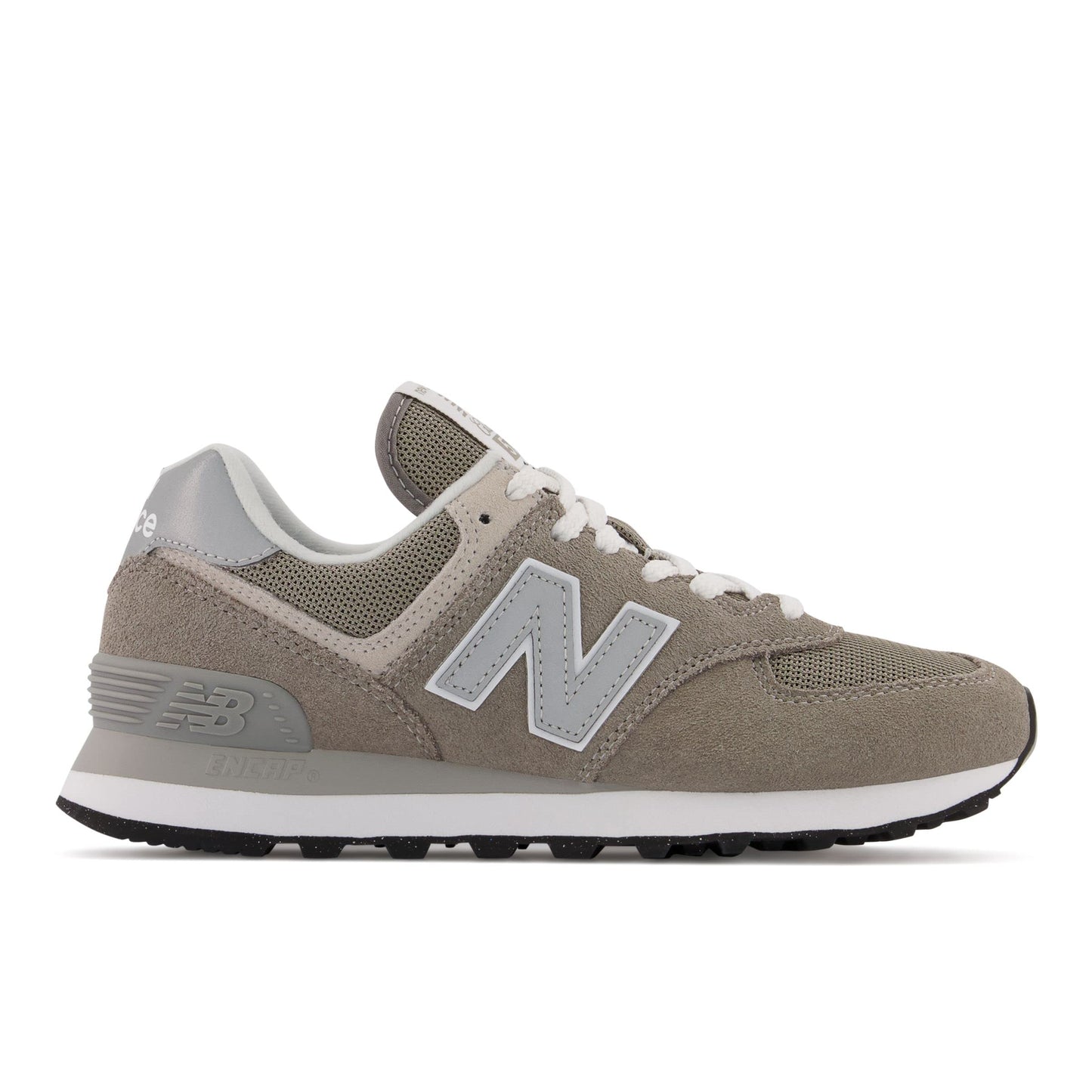 New Balance Women's 574 Core Sneaker, Grey/White, 5