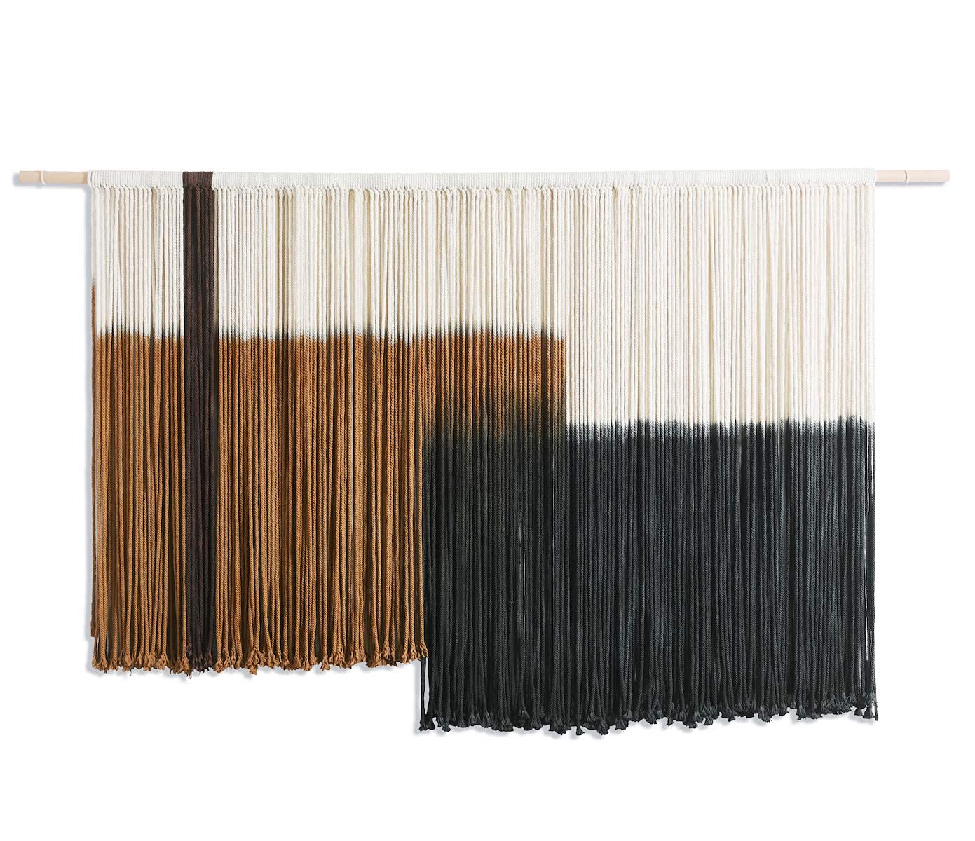 Macrame Wall Hanging Large Dip Dye Tapestry Fiber Wall Art Boho Bedroom Décor 59''W*35''L