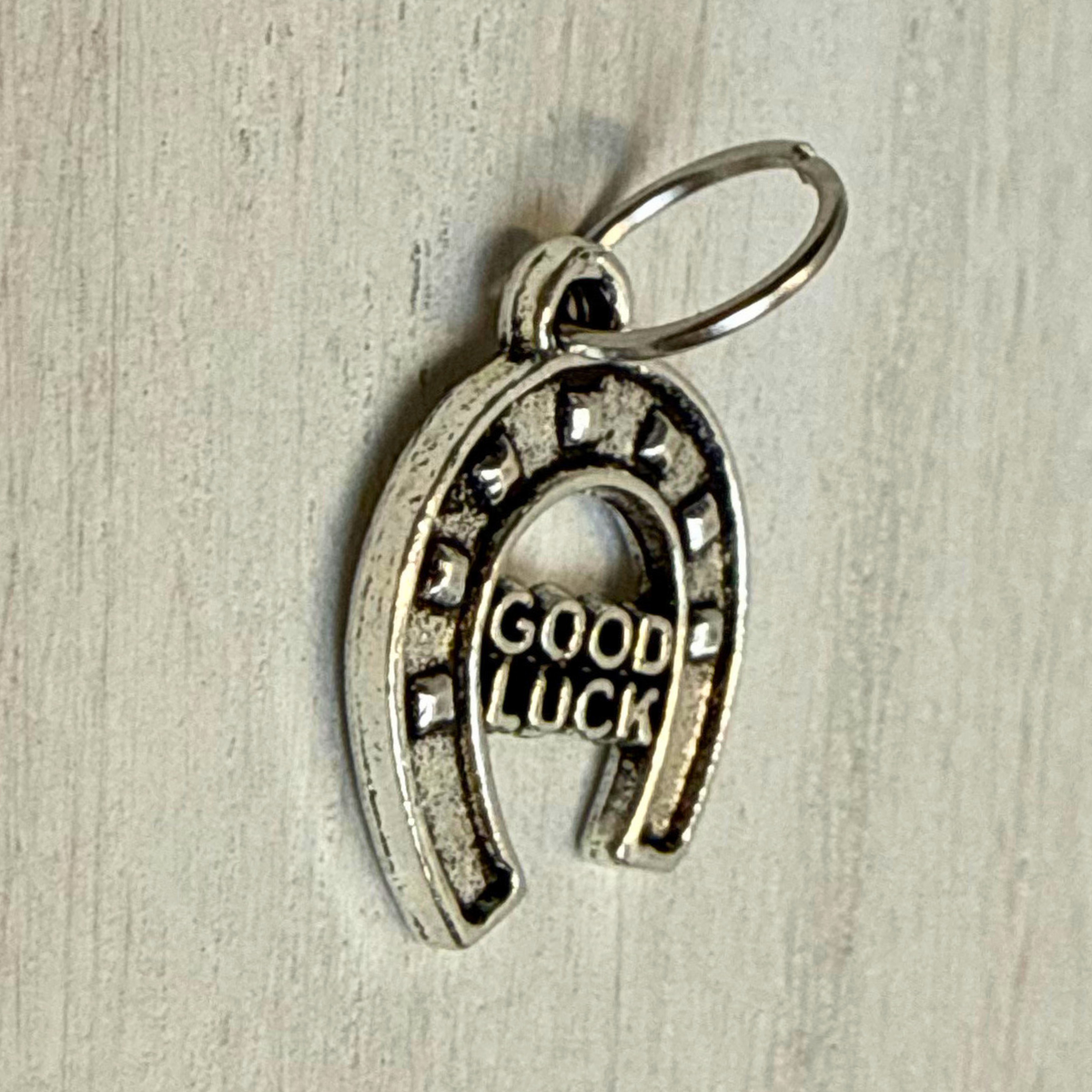 Silver Horseshoe Good Luck Charms | Western Hat Bar Add-On