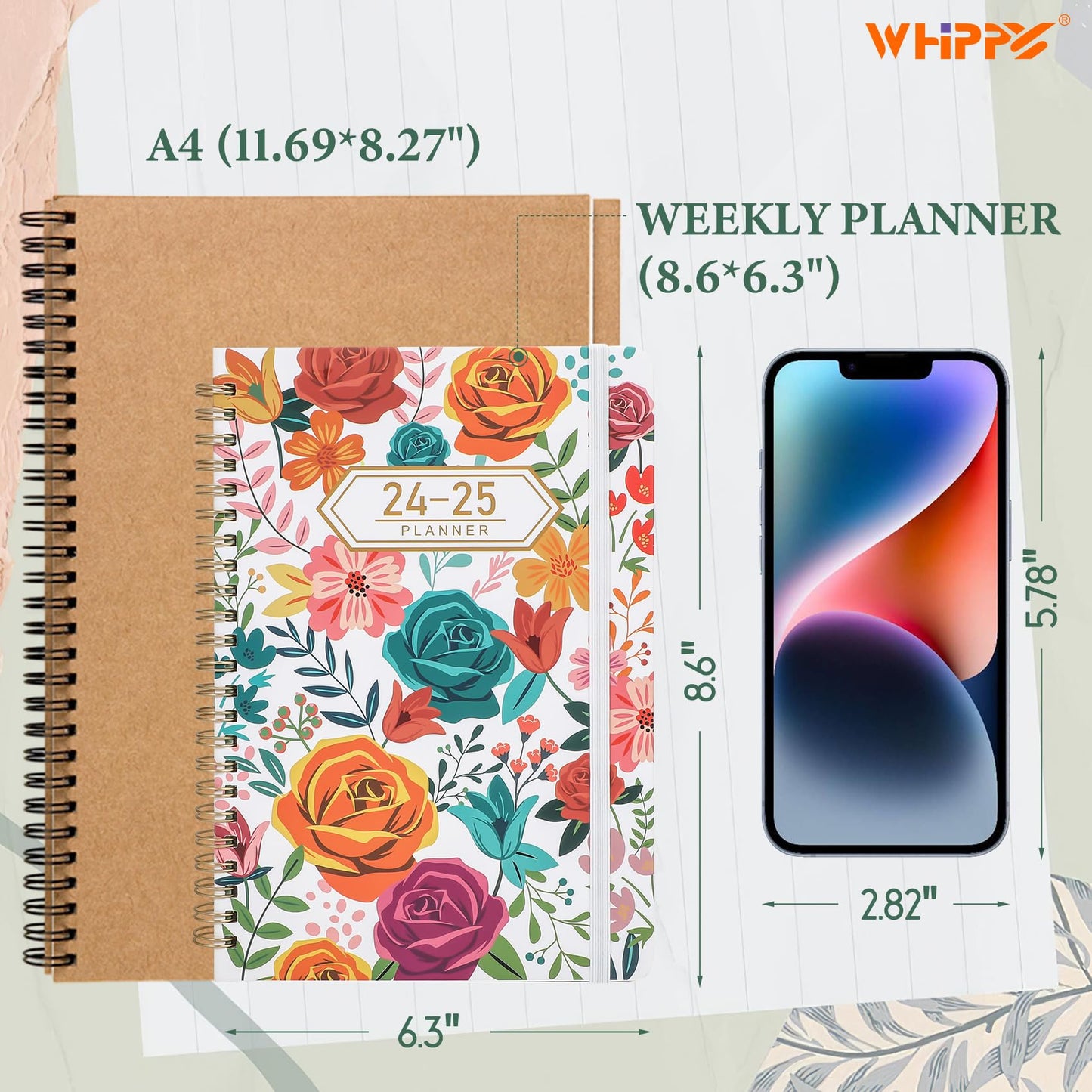 Undated Weekly Planner- Weekly Goals Notebook with To Do List and Habit Tracker, Journal Planner, Agenda 2024-2025 Daily Weekly Planner Undated Hardcover, a5, 8.6 x 6.3 inches, White