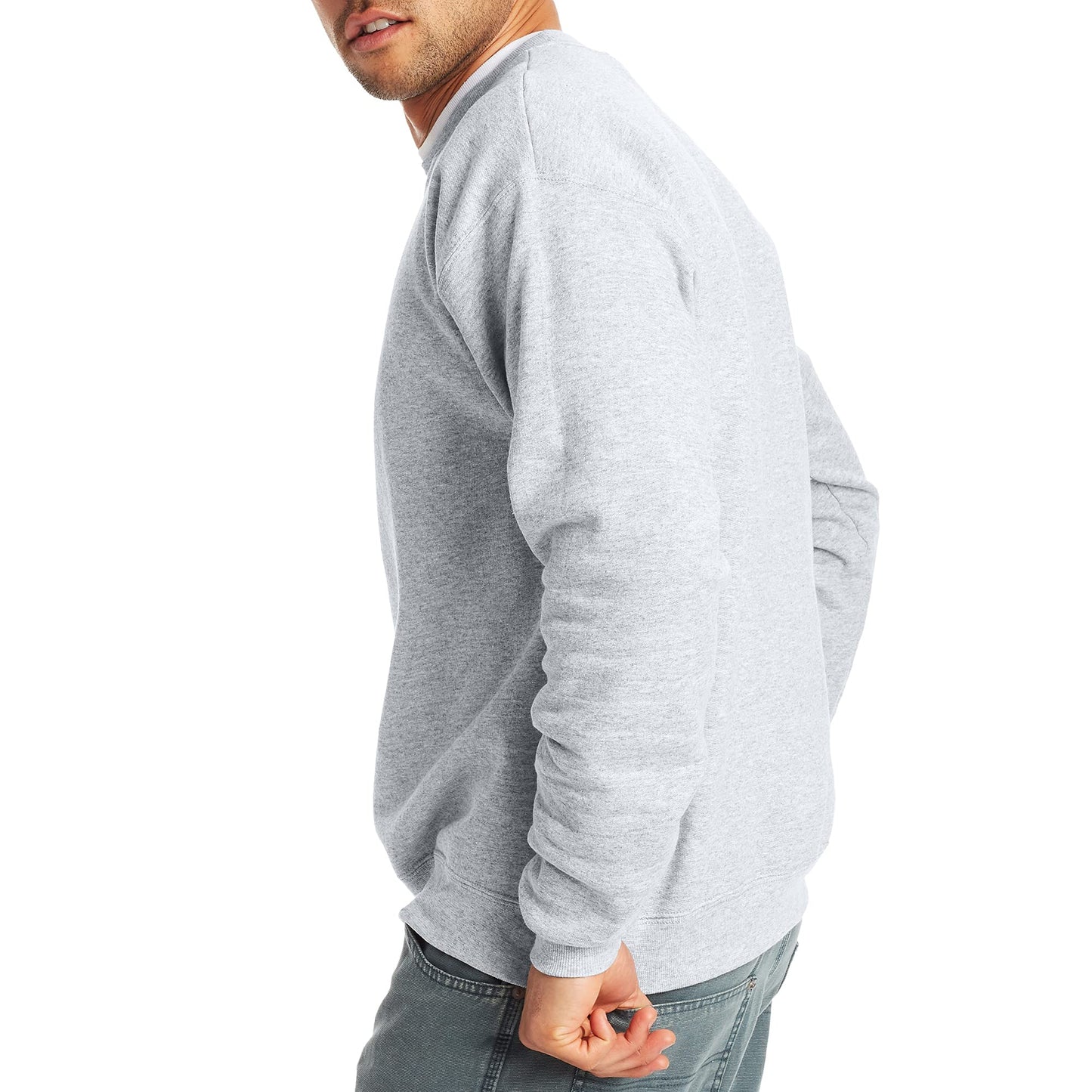 Hanes Men's EcoSmart Sweatshirt, Ash - 1 Pack, Small