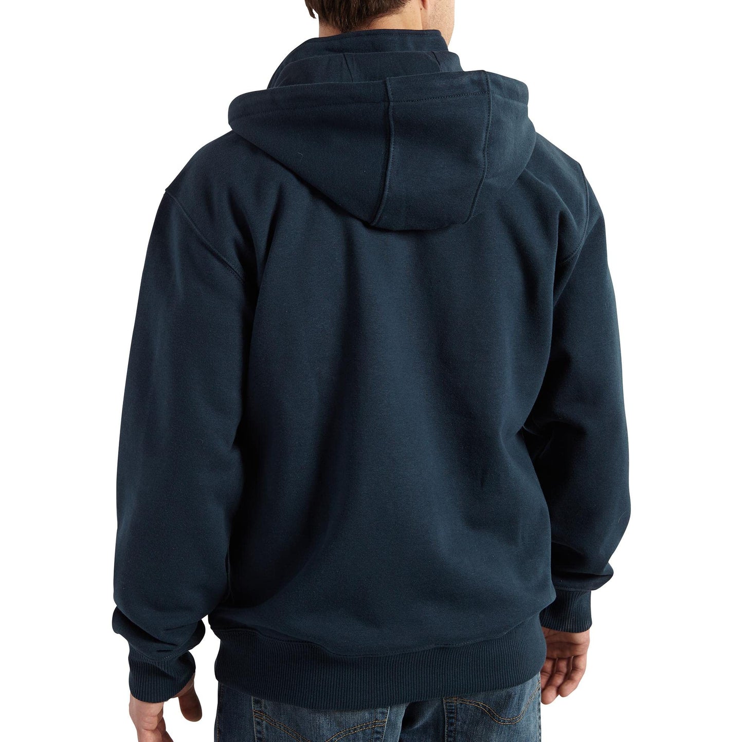 Carhartt Men's Rain Defender Loose Fit Heavyweight Quarter-Zip Sweatshirt, New Navy, Large