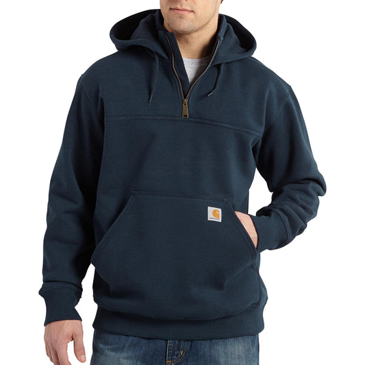 Carhartt Men's Rain Defender Loose Fit Heavyweight Quarter-Zip Sweatshirt, New Navy, Large