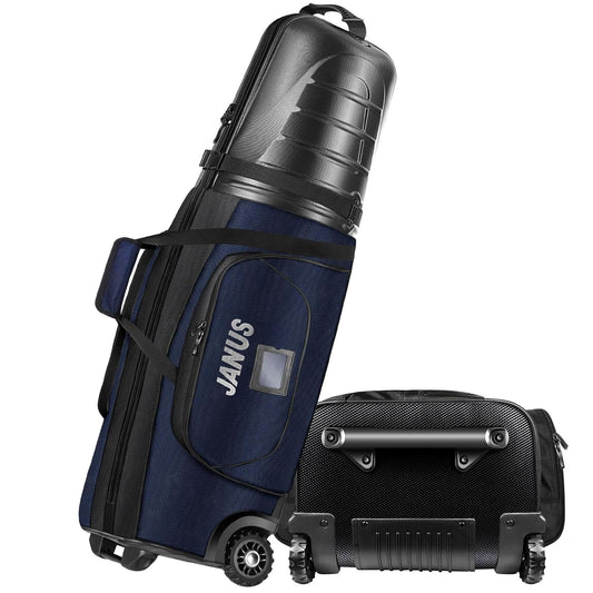 JANUS Golf Travel Bags,Golf Travel Bags for Airlines with Wheels,Head ABS Plastic case,Travel Golf Bag,Golf Bag Travel case,Hard case Golf Travel Bag