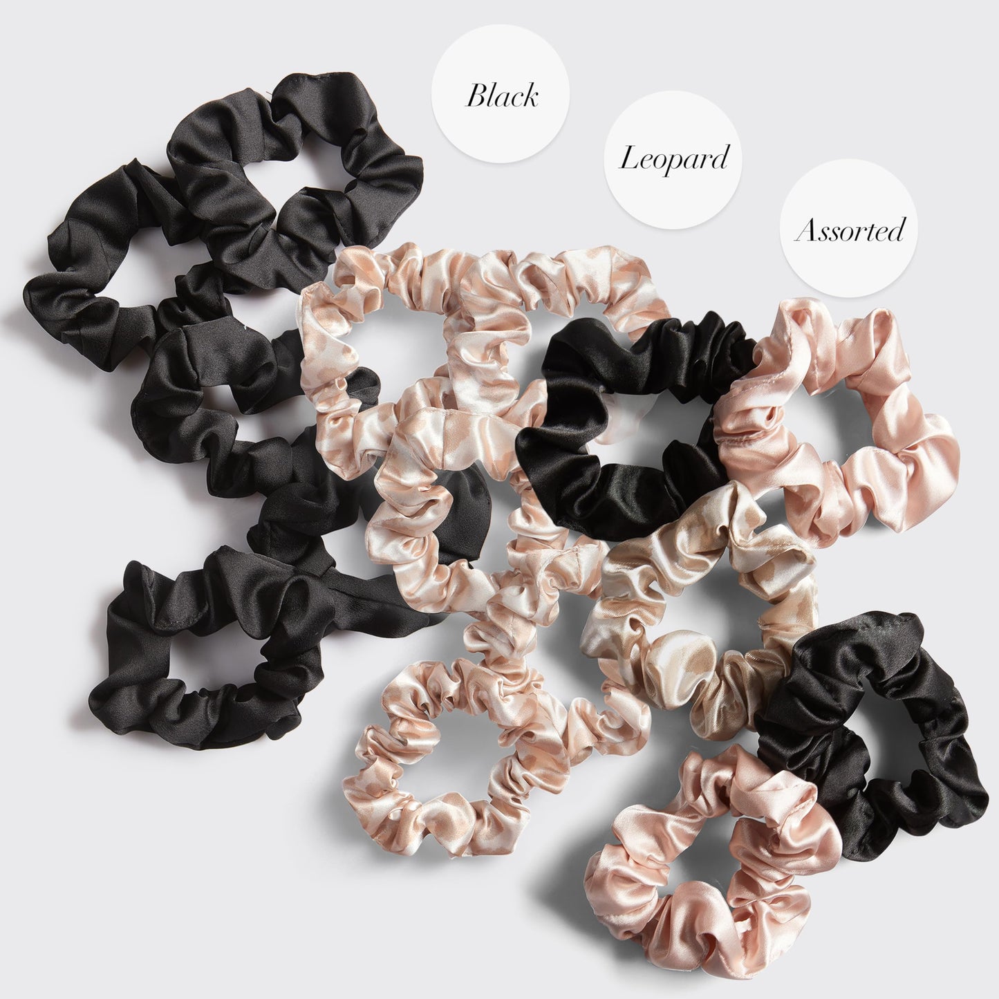 Kitsch Satin Hair Scrunchies for Women, Softer Than Silk Scrunchies for Hair, Satin Scrunchies for Girls, Satin Hair Ties for Women, Silk Hair Ties No Damage, Silk Ponytail Holders, 5pcs Assorted