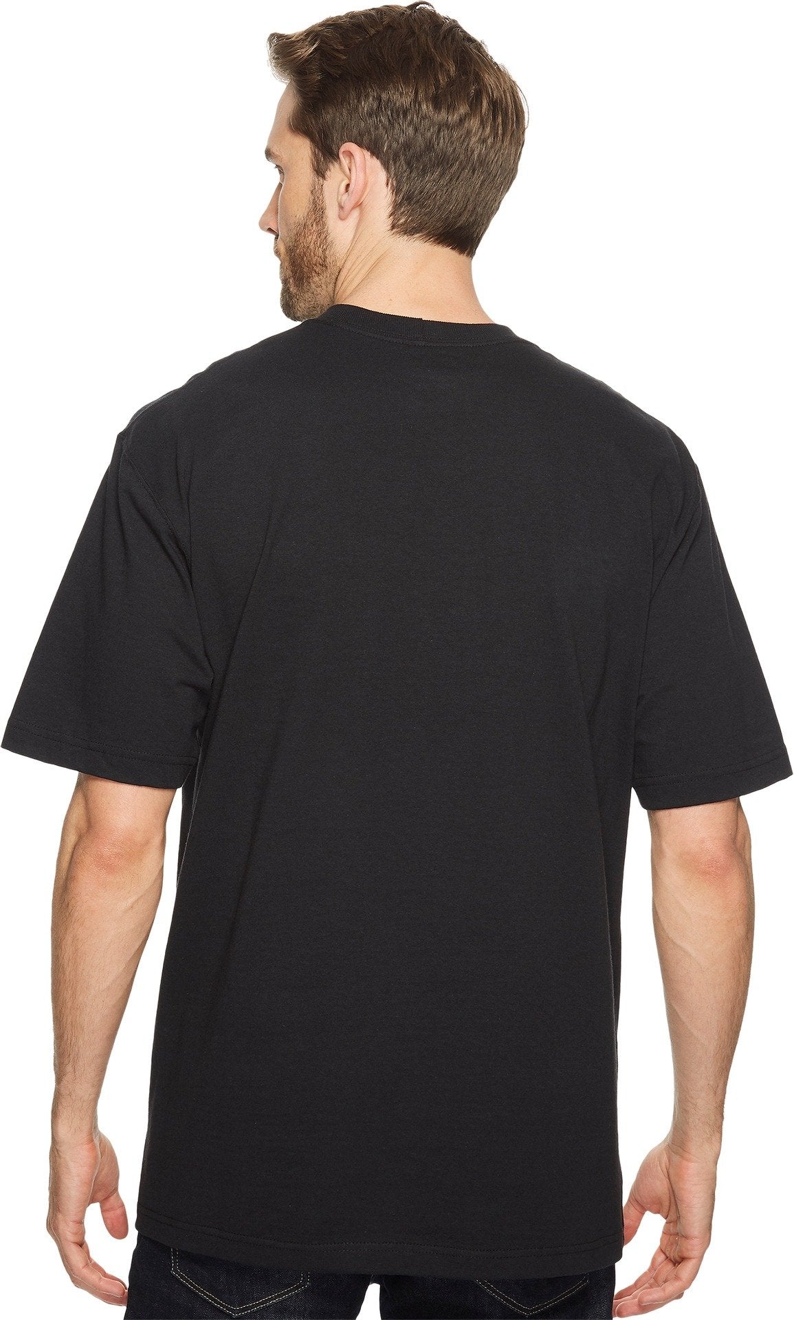 Carhartt Men's Loose Fit Heavyweight Short-Sleeve Pocket T-Shirt (Also Available in Big & Tall), Black, Large