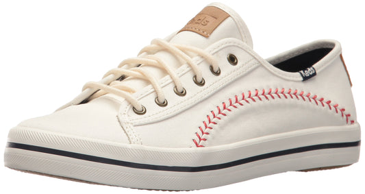 Keds Kickstart Pennant, Sneaker Womens, Cream, 10 Medium