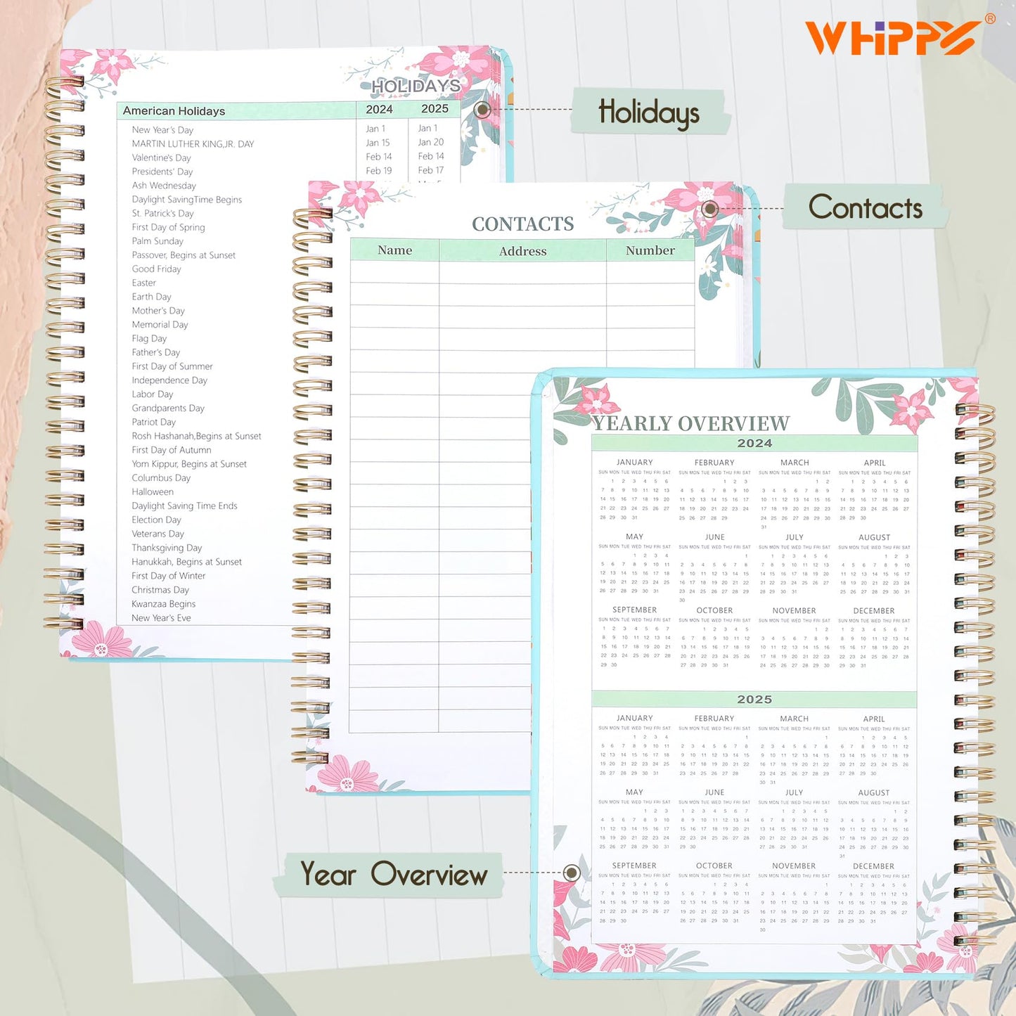 Undated Weekly Planner- Weekly Goals Notebook with To Do List and Habit Tracker, Journal Planner, Agenda 2024-2025 Daily Weekly Planner Undated Hardcover, a5, 8.6 x 6.3 inches, White