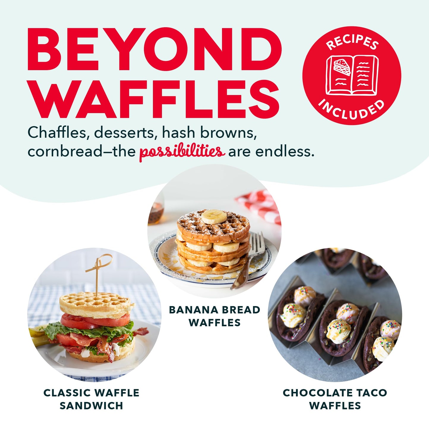 DASH Mini Waffle Maker - 4” Waffle Mold, Nonstick Waffle Iron with Quick Heat-Up, PTFE Nonstick Surface - Perfect Mini Waffle Maker for Kids and Families, Just Add Batter (Aqua)