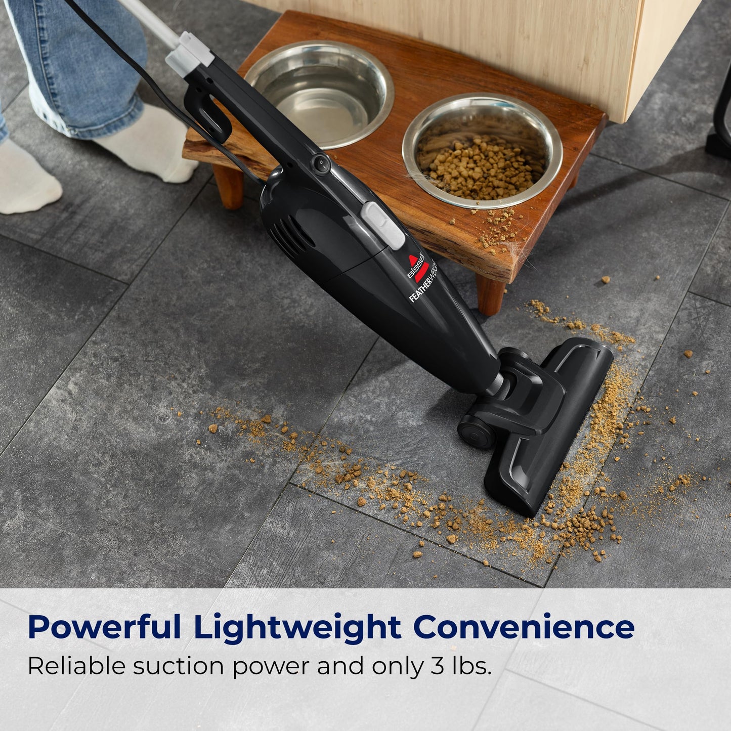 BISSELL Featherweight Stick Lightweight Bagless Vacuum with Crevice Tool, 2033M, Black