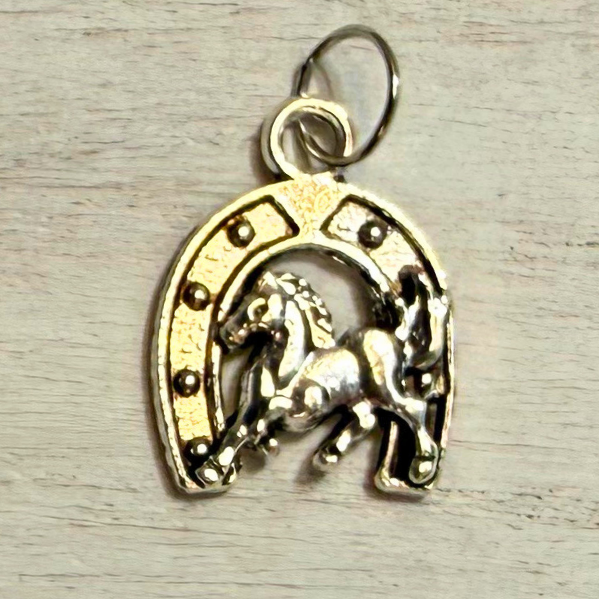 Silver Horseshoe Good Luck Charms | Western Hat Bar Add-On