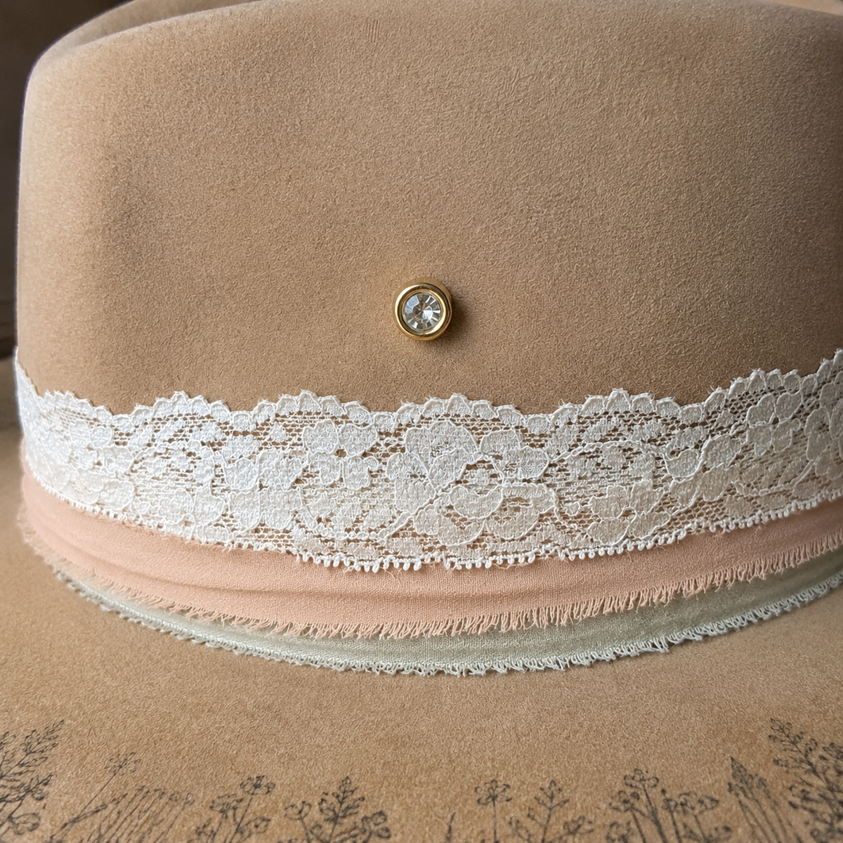Gold Rhinestone Hat Pins | Western Hat Bar Add-On