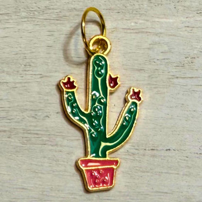 Western cactus charm style options